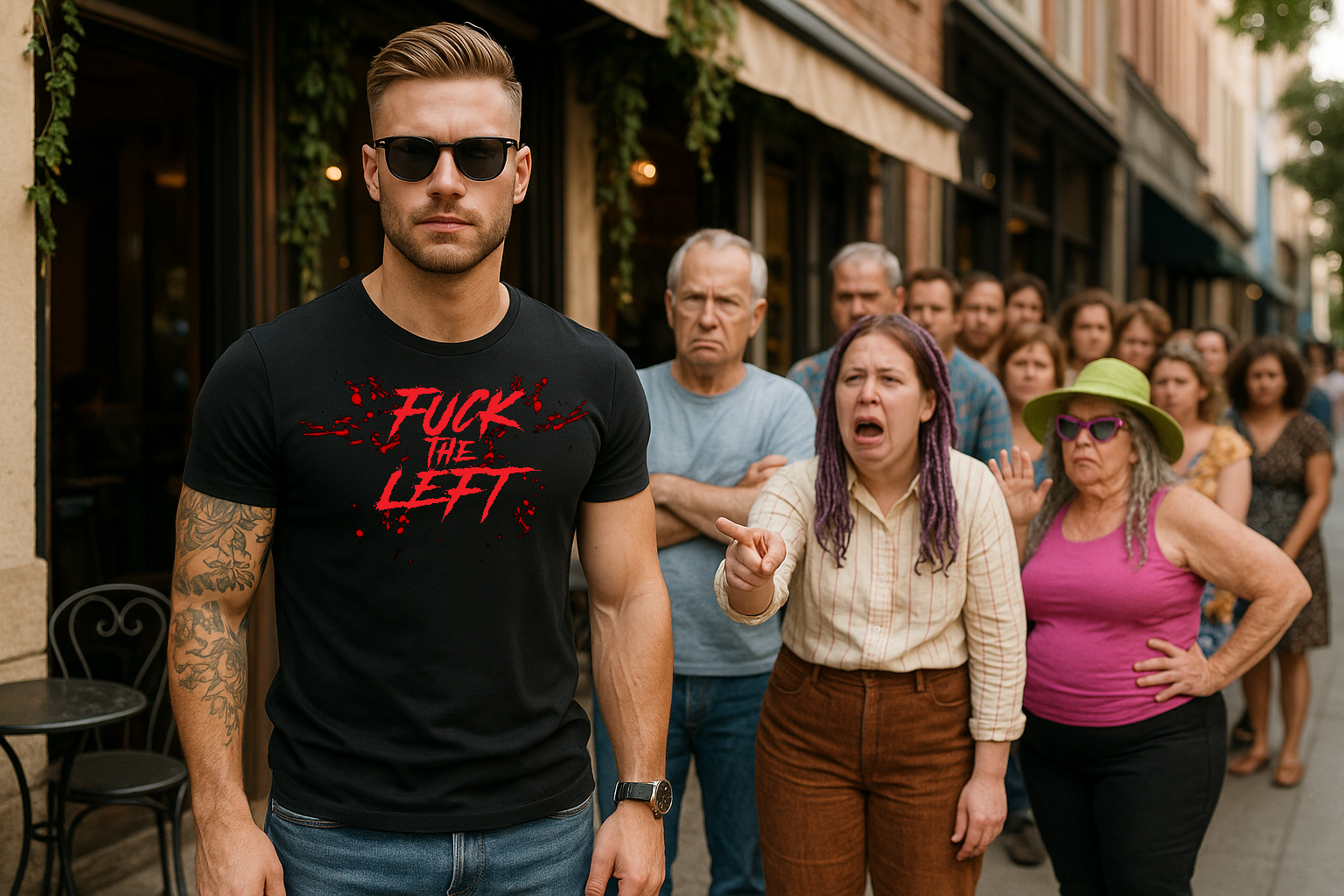 FUCK THE LEFT - T-Shirt