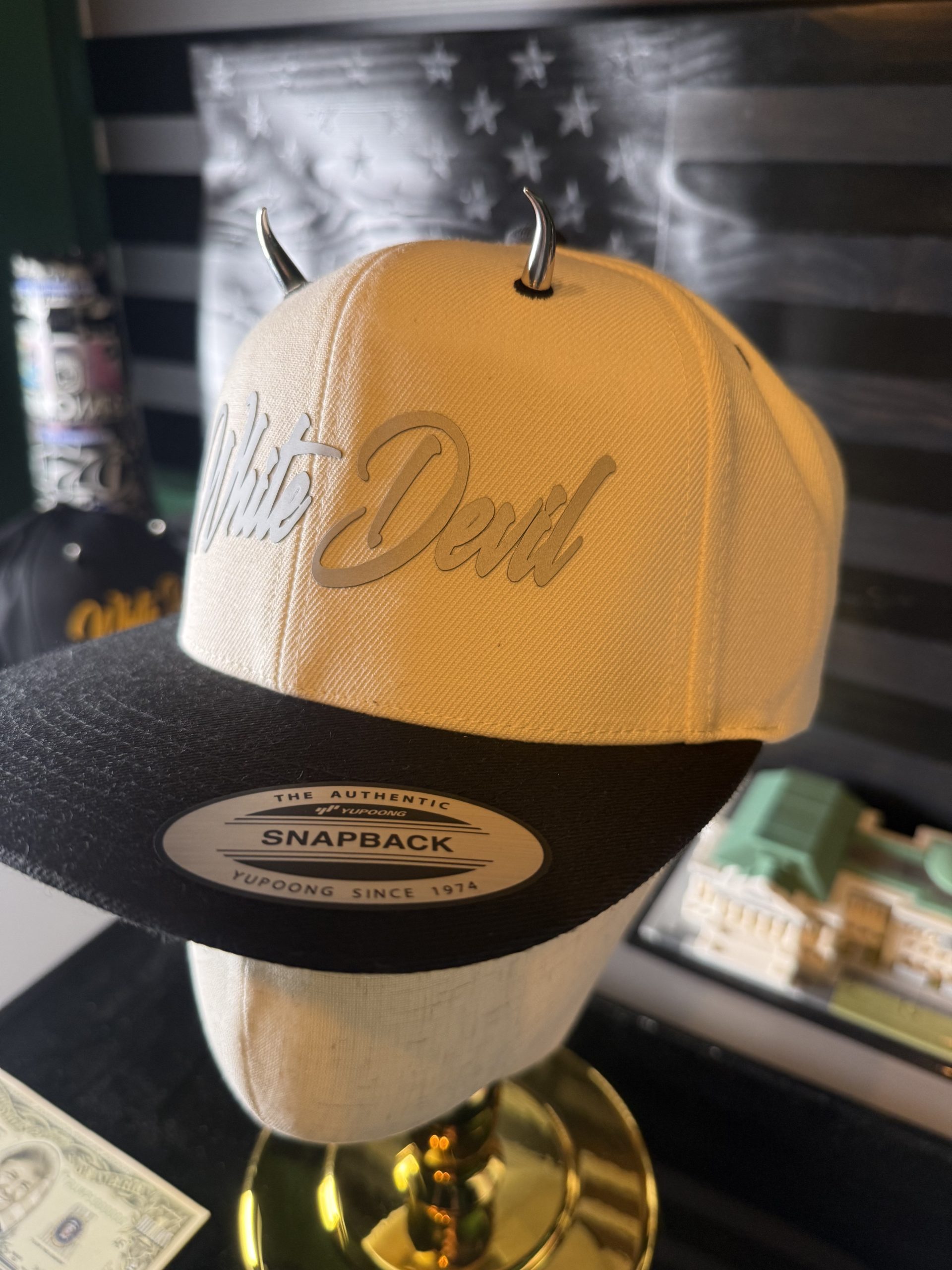 White Devil - Classic Snapback - Adjustable - Image 3