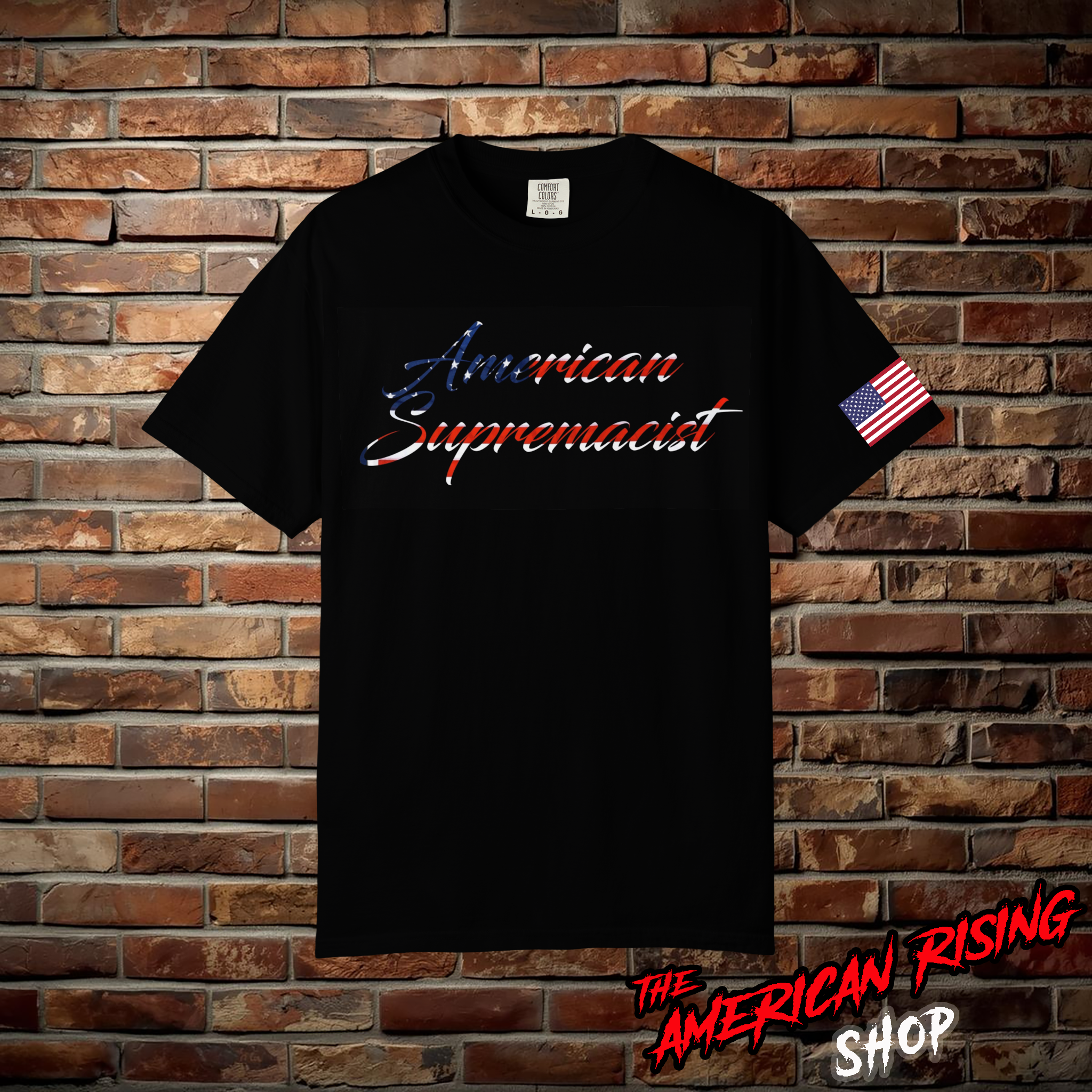 American Supremist FLAG - T-Shirt - Image 5