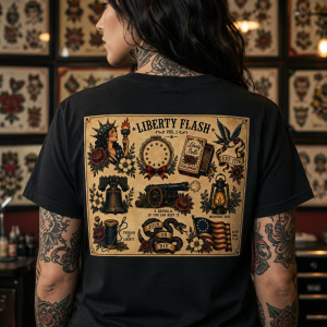 Threads of Liberty Flash Art Tee