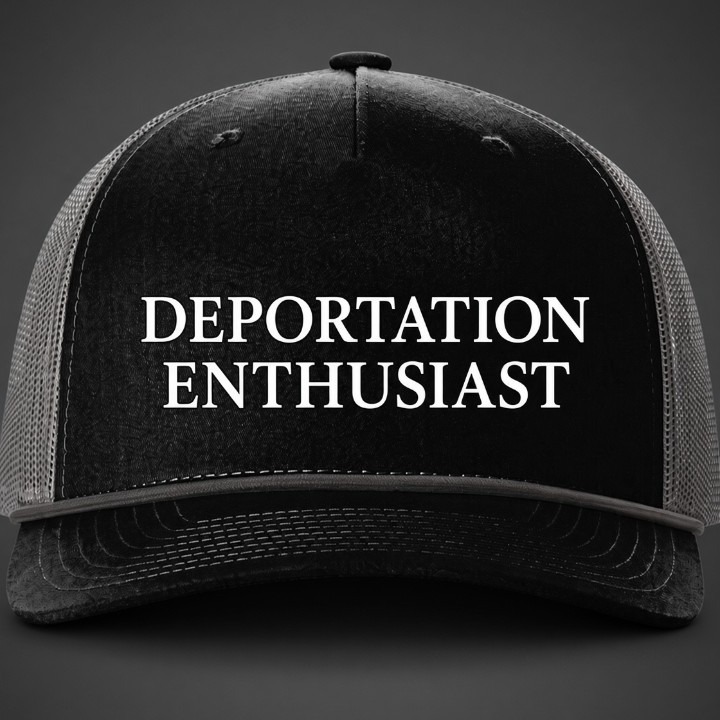 DEPORTATION ENTHUSIAST Rope Trucker Hat - Image 2