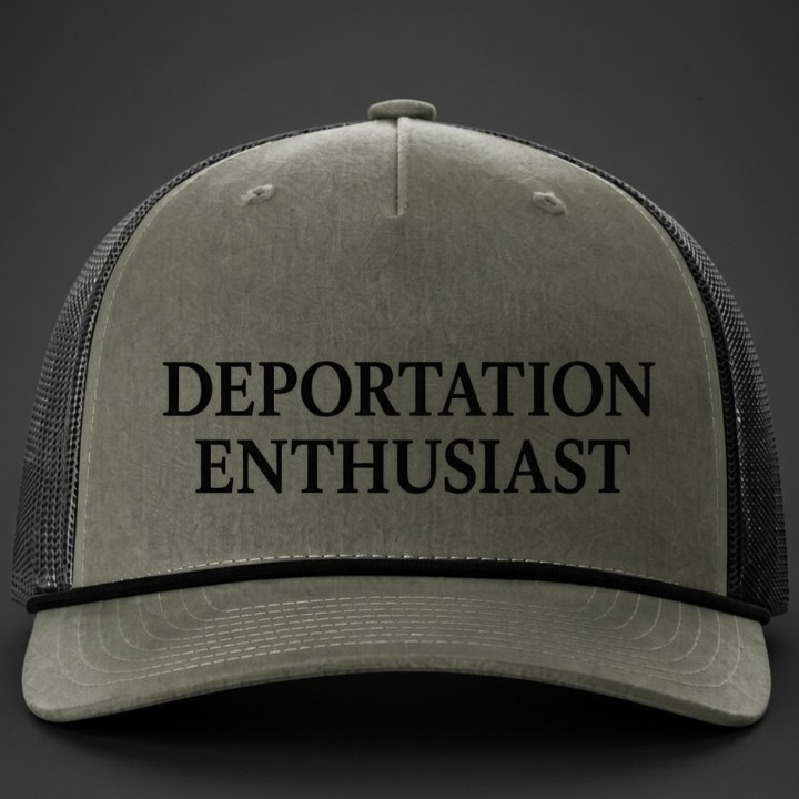 DEPORTATION ENTHUSIAST Rope Trucker Hat - Image 3