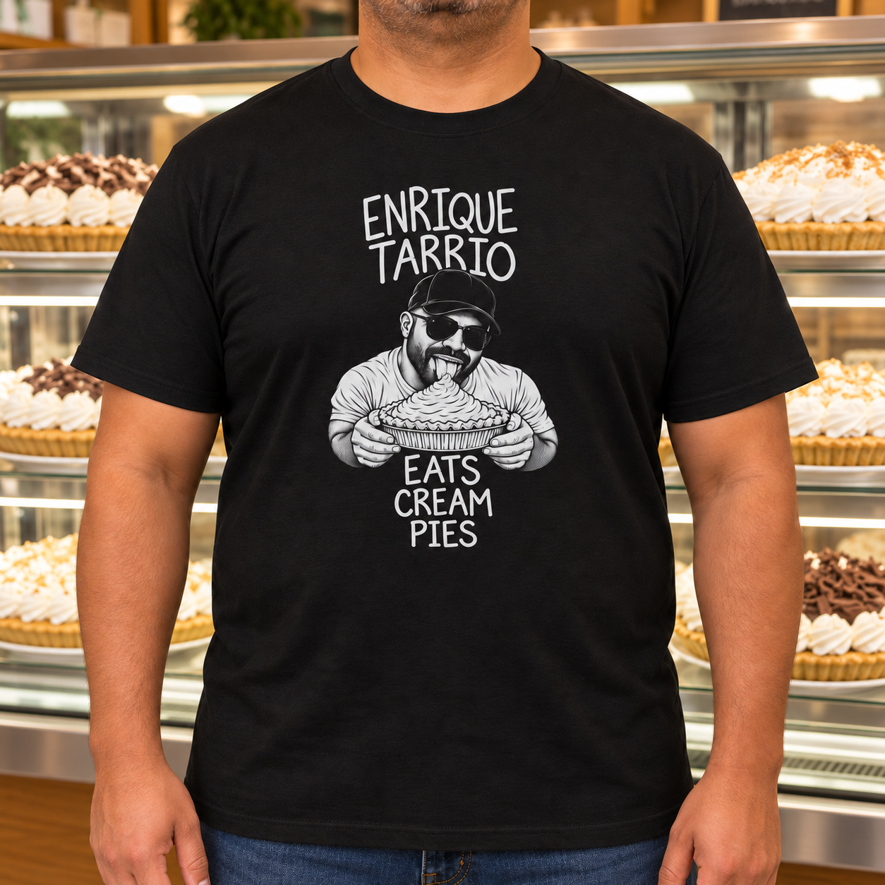 Enrique Eats Cream Pies Tee